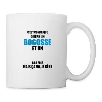 c'est compliqué d'être un bogosse ( votre texte) - Mug blanc - blanc - Droite
