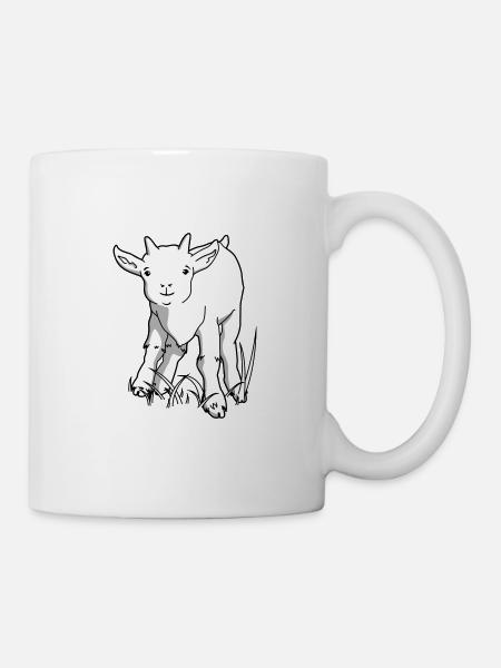 Chèvre mignonne - Mug blanc - blanc