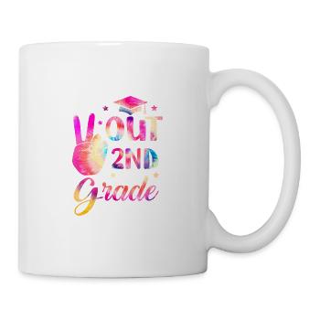 Peace out second 2nd class Happy Last school day - Mug - white - Right