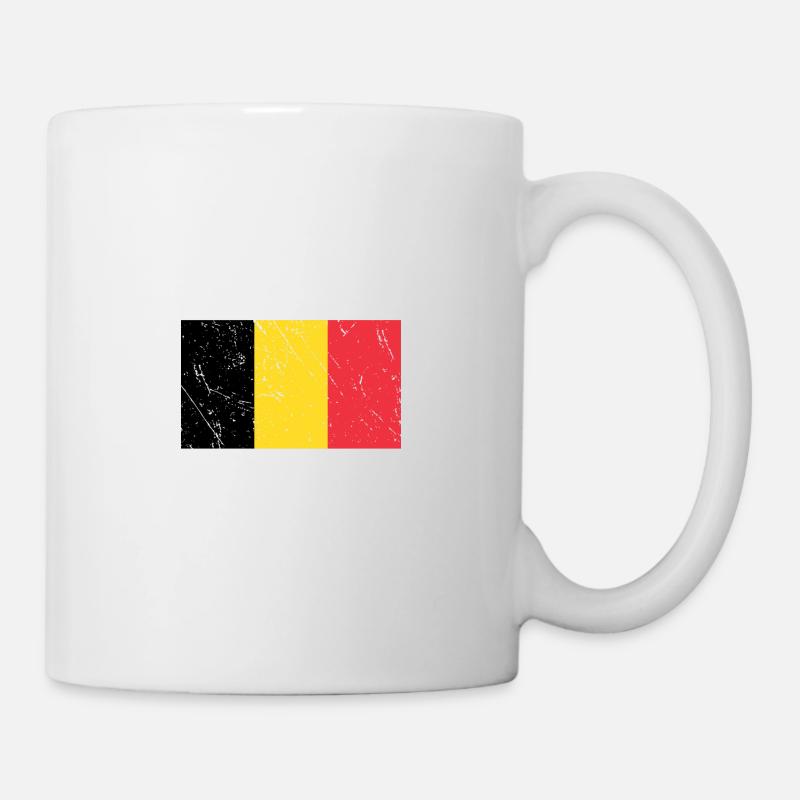 La moitié de la Belgique, c’est mieux que pas de fla nationale - Mug blanc - blanc