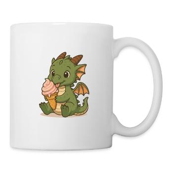 Eis statt Feuer - Tasse - Weiß - Rechts