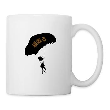 Japanisches Motivations-Gleitschirmfliegen - Tasse - Weiß - Rechts