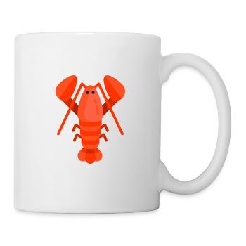 cool, big, red lobster - Mug - white - Right