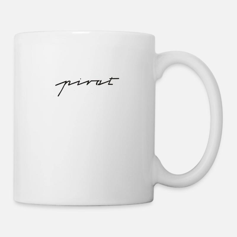 Inschrift Pirat - Tasse - Weiß