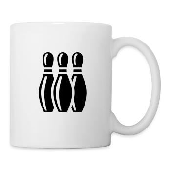 Bowling quilles - Mug blanc - blanc - Droite