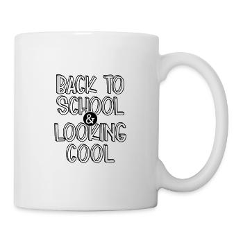 BACK TO SCHOOL COOL LEARNING SCHOOL DAY SAYING MOTIF - Mug - white - Right