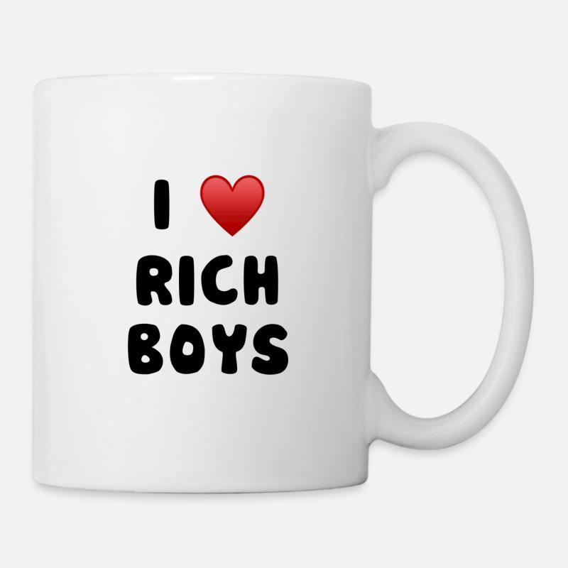 I love rich Boys - Mug - white