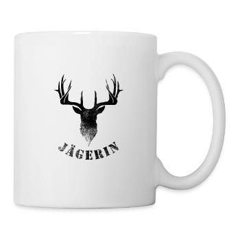 Jägerin - Tasse - Weiß - Rechts