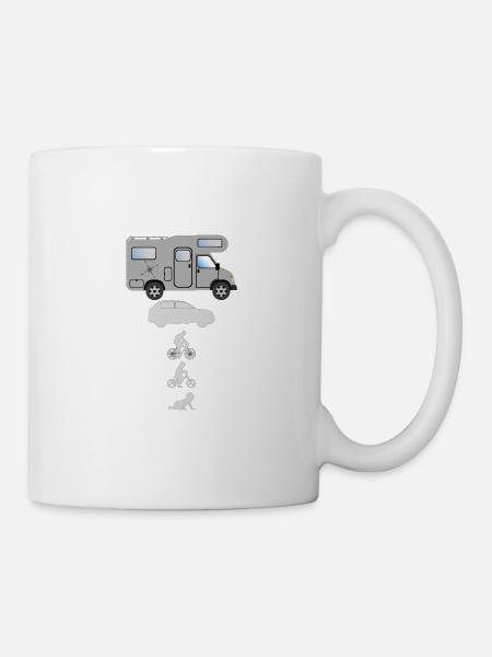 Evolution Camper - Tasse - Weiß