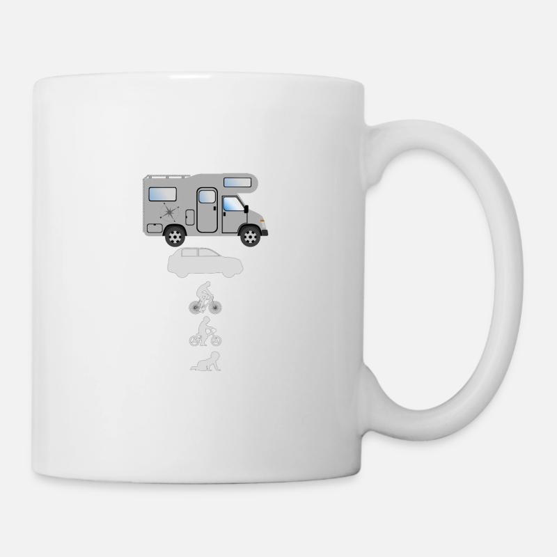 Evolution Camper - Tasse - Weiß