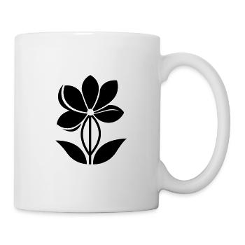 Blume - Tasse - Weiß - Rechts