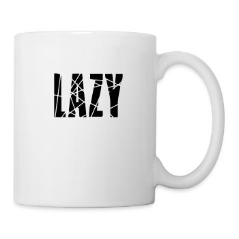 Lazy - Tasse - Weiß - Rechts