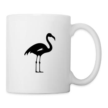 flamant rose - Mug blanc - blanc - Droite