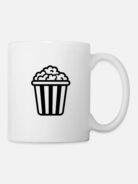Popcorn - Tasse - Weiß
