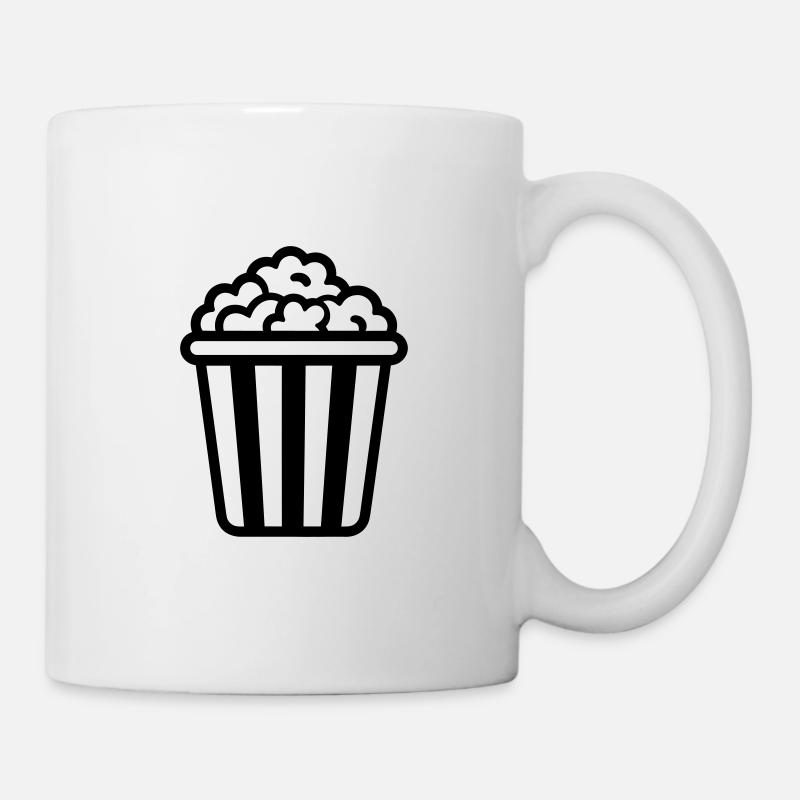 Popcorn - Tasse - Weiß
