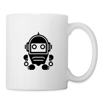 Roboter - Tasse - Weiß - Rechts