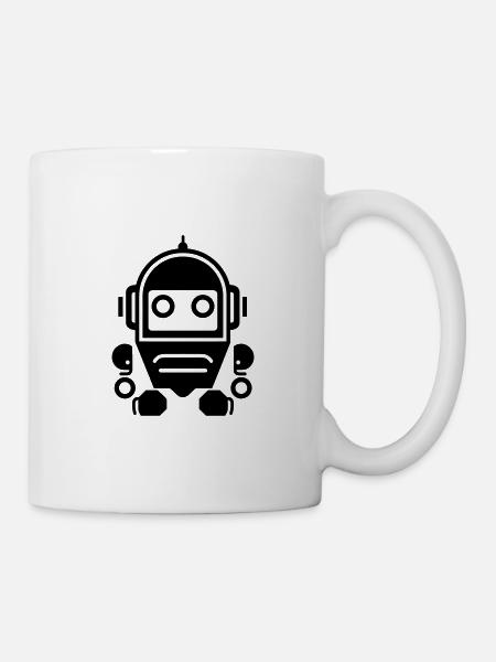 Roboter - Tasse - Weiß