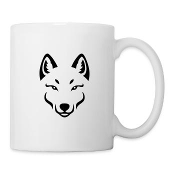 Loup - Mug blanc - blanc - Droite
