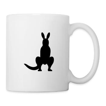 Känguru - Tasse - Weiß - Rechts