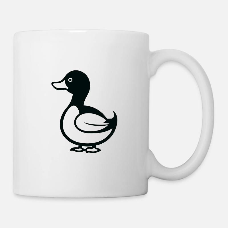 Ente - Tasse - Weiß