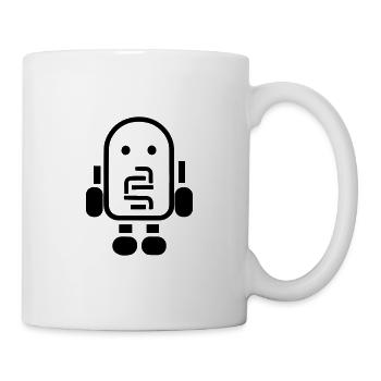 Petit robot - Mug blanc - blanc - Droite