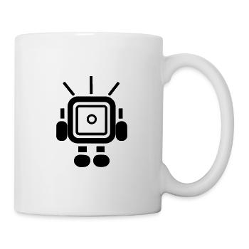 Petit robot - Mug blanc - blanc - Droite