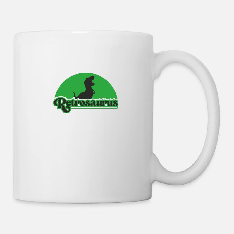 Retrosaurus oh - Tasse - Weiß