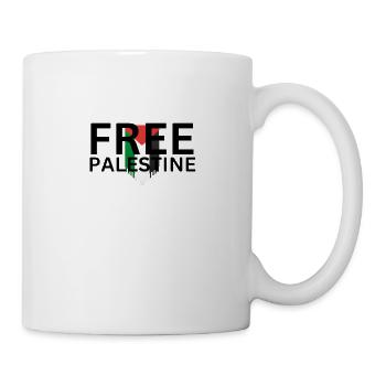 Free Palestine - Tasse - Weiß - Rechts
