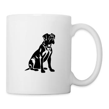 Chien Boxer - Mug blanc - blanc - Droite