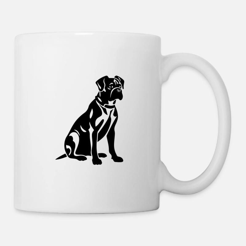Boxer Dog - Mug - white