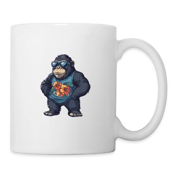 Gorilla Comic Vacation - Mug blanc - blanc - Droite