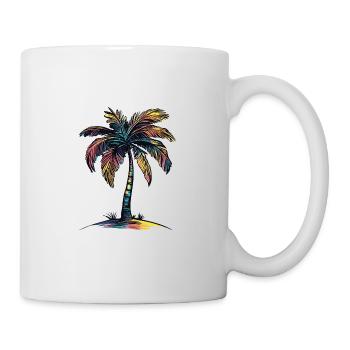 Palm Tree Beach - Mug - white - Right