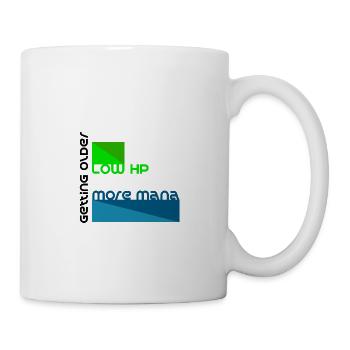 Wenn man älter wird...als Computer Spiel Grafik - Tasse - Weiß - Rechts