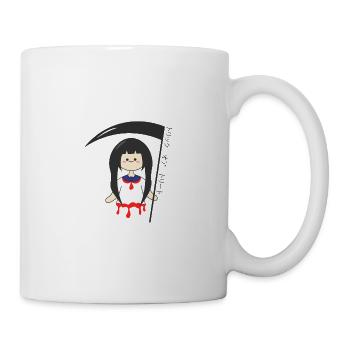 Prank or sweets Grim Reaper schoolgirl - Mug - white - Right
