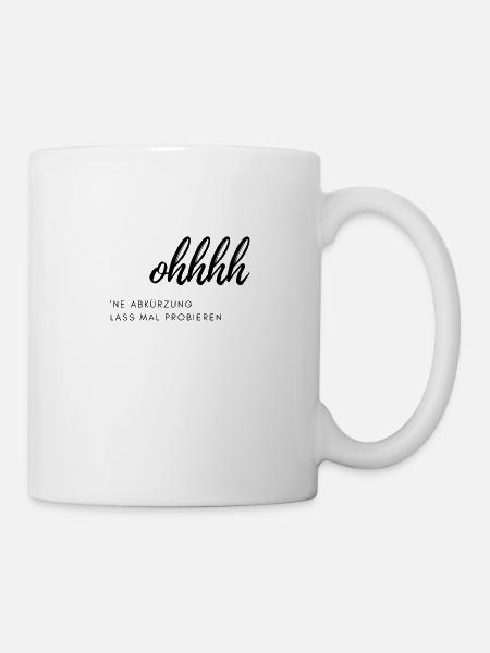 Abkürzung - Tasse - Weiß