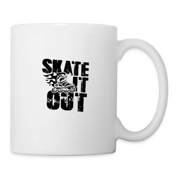 skate inline - Tasse - Weiß - Rechts
