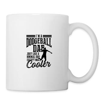 dodgeball dad papa - Mug - white - Right