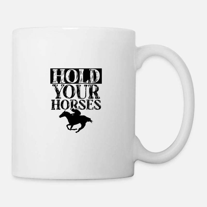 horses horse - Mug - white