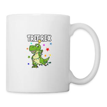 Tree Rex Dino Noël pour les amateurs de Dino - Mug blanc - blanc - Droite