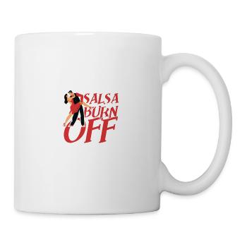 Je danse la salsa pour brûler les fous - Mug blanc - blanc - Droite