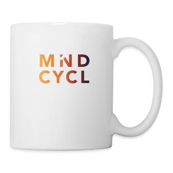 MindCycl Logo Rechteck Colour Gradient - Tasse - Weiß - Rechts