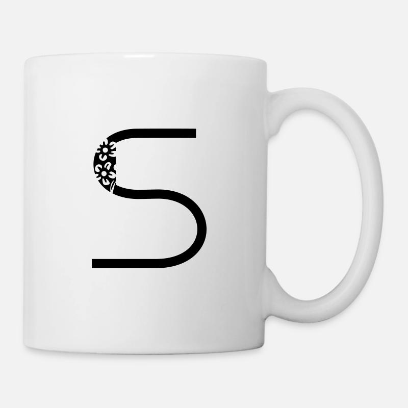 Buchstabe S - Tasse - Weiß