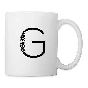Buchstabe G - Tasse - Weiß - Rechts