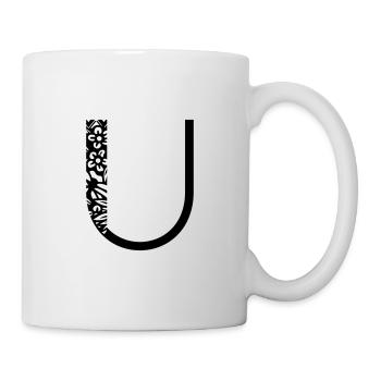 Buchstabe U - Tasse - Weiß - Rechts