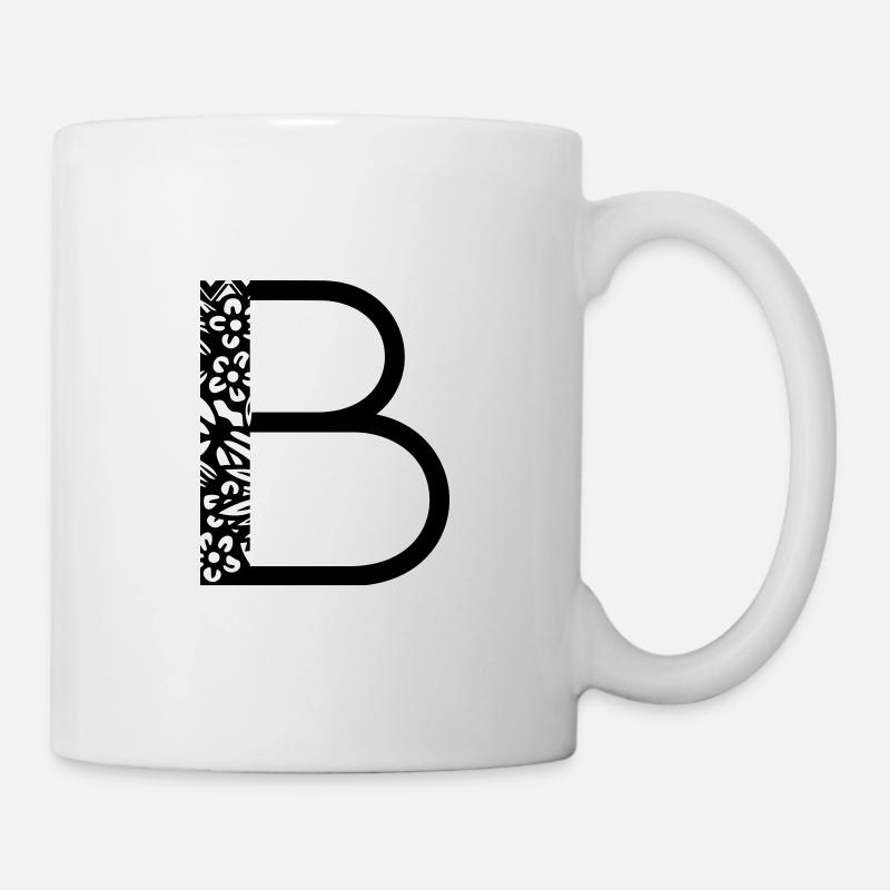 Buchstabe B - Tasse - Weiß