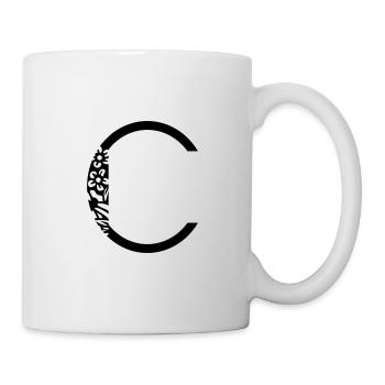 Buchstabe C - Tasse - Weiß - Rechts