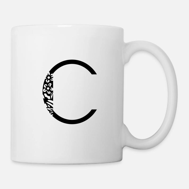 Buchstabe C - Tasse - Weiß