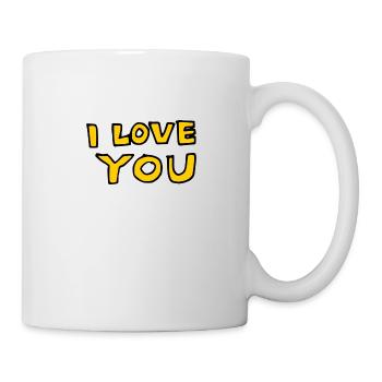 I Love You - Tasse - Weiß - Rechts
