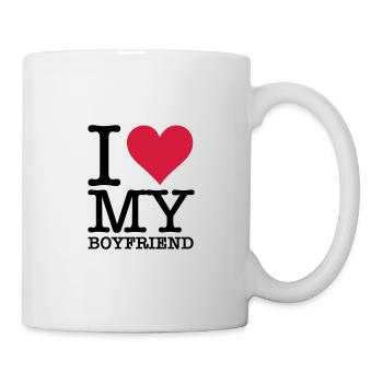 I love my boyfriend! - Mug - white - Right