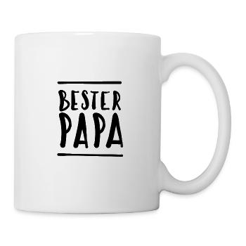 Bester Papa - Tasse - Weiß - Rechts